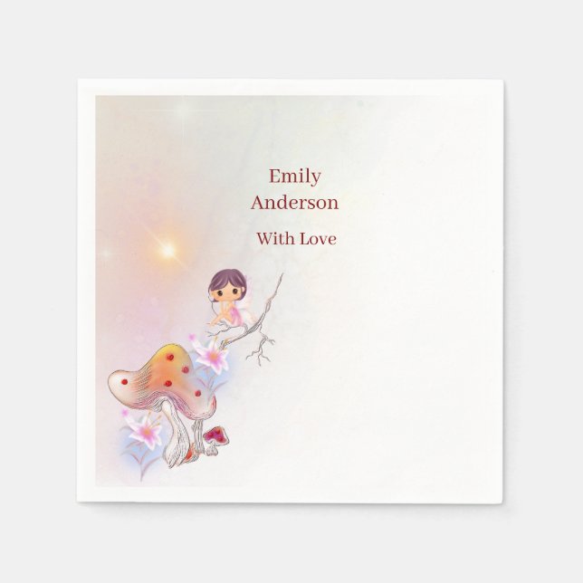 Fada Whimsso Fragmentos Magnéticos 4º guardanapos  (Frente)