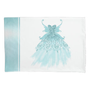 Fada Wing Mint Gown Luxe Pearl Green Aqua Sheen