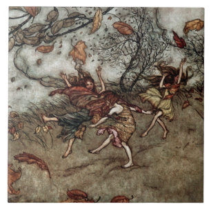 “Fadas de Outono” por Arthur Rackham