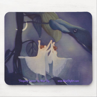 "Fadas de sono" pelo mousepad do céu azul