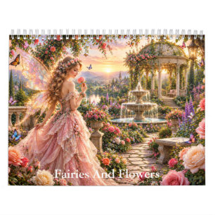 Fadas e Flores Calendário de Unicórnios