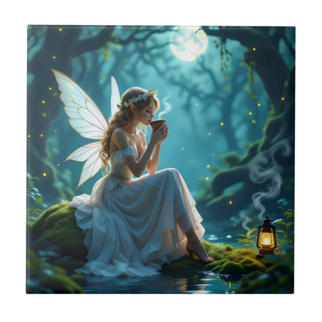 Fadas e Floresta Encantada de Café (Frente)