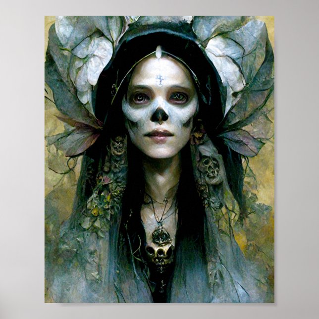 Fae Of Death Dark Fantasy Art Poster (Frente)