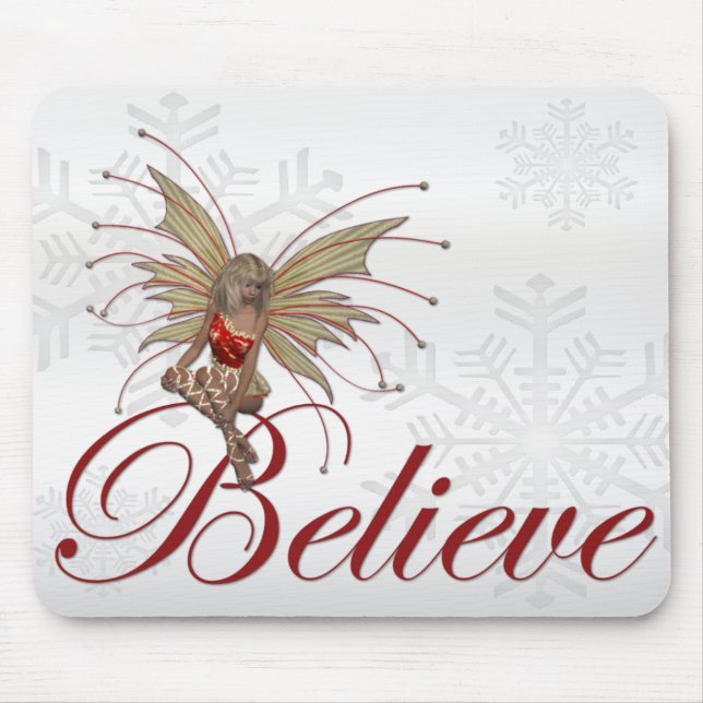 Faerie de Natal Acredita 2 - Mousepad de Férias (Frente)