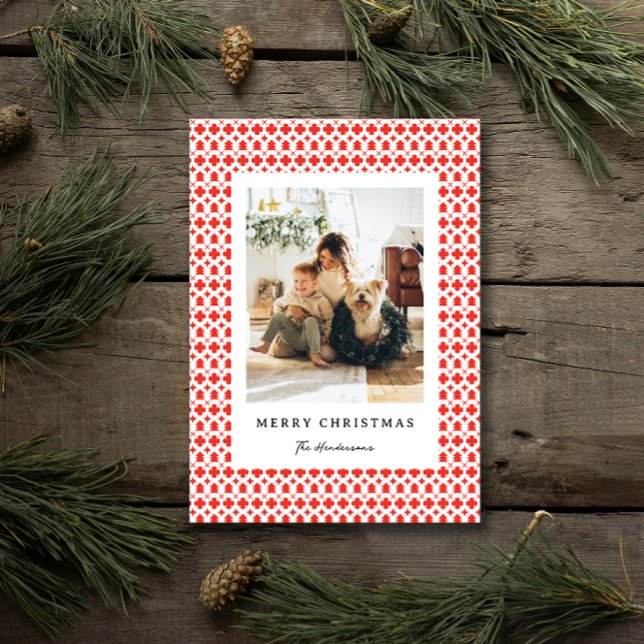 Fair Isle Festivo Sweater Cartão com fotos (Criador carregado)