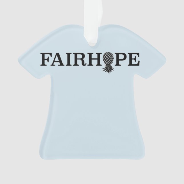 Fairhope Alabama Pineapple - Enfeites de natal (Frente)