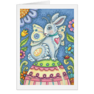 FAIRIA DE OVOS LESTE, CARTÃO DE COELHO BUNNY VERSE