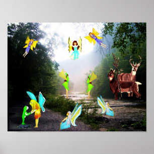 FAIRIAS NA Poster DE FLORESTA