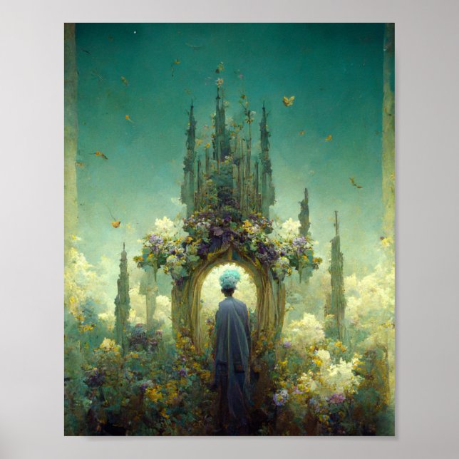 Fairy Altar Fantasy Art Poster (Frente)