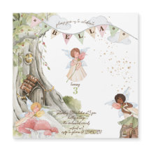 Fairy Birthday - Convite Magnético