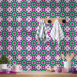 Fairy Blossoms Marroquino<br><div class="desc">Um design marroquino que te leva a um jardim de fadas encantado,  onde flores vibrantes desabrocham sob a luz da lua,  são cercados por um verde exuberante e um ar de mistério.</div>