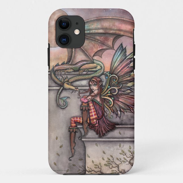 Fairy Dragon Fantasy Art capas de iphone (Verso)