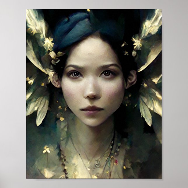 Fairy Gaze Fantasy Art Poster (Frente)