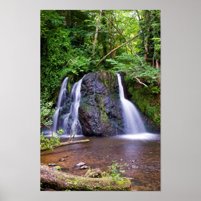 Fairy Glen waterfall, Rosemarkie, Scotland Poster (Frente)