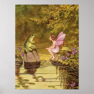 Fairy Illustration Fantasy Poster 12x16