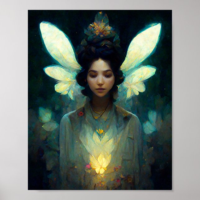 Fairy Light Fantasy Art Poster (Frente)