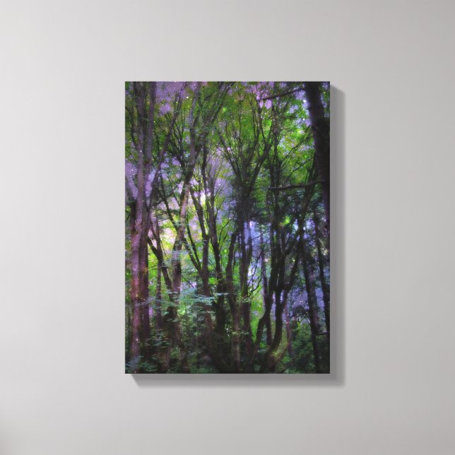 Fairy Lights Surreal Forest Canvas (Frente)