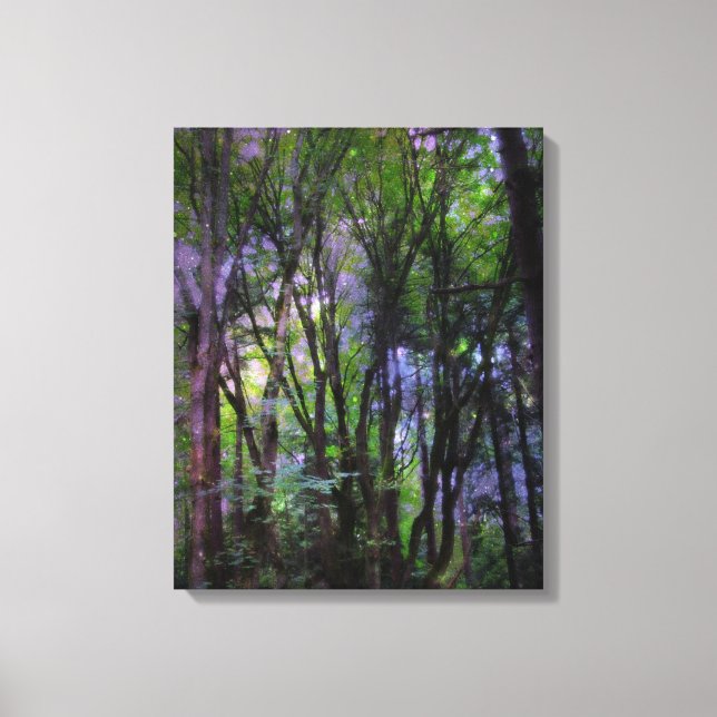 Fairy Lights Surreal Forest Canvas (Frente)