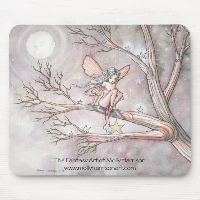 Fairy Mousepad "Tree of Stars", de Molly Harrison (Frente)
