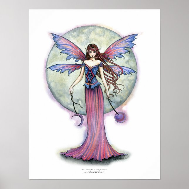 Fairy Poster 'Luna Jewel' by Molly Harrison (Frente)