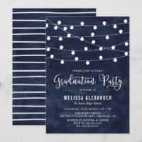 Fairy String Luz Festa de formatura Convite