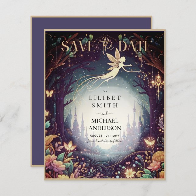 Fairycore Salva a Fada do Conto de Feira de Data (Frente/Verso)