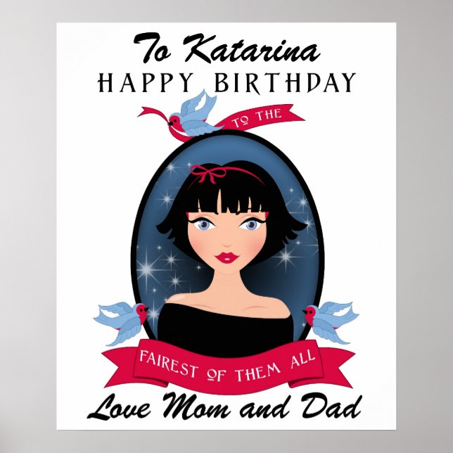 Fairytale Birthday Poster - SRF (Frente)