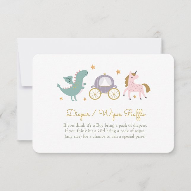 Fairytale Princesa Fralda / Esfrega Cartões de Raf (Frente)