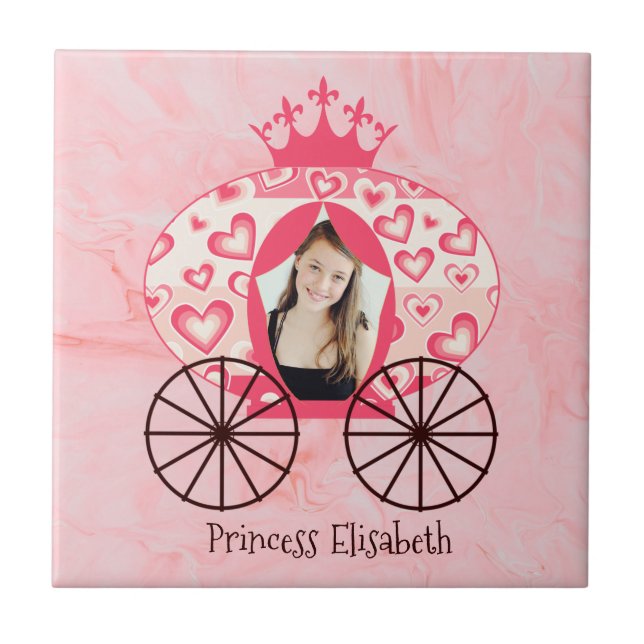 Fairytale Royal Princess Carruagem Girl Birthday (Frente)