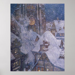 Fairytale Snow Queen por Edmund Dulac Impressão