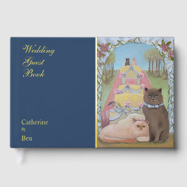 Fairytale Wedding Cats 9" x 6" Gold