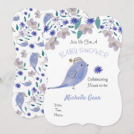 Faísca azul-branca com chapéu de flor