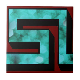 Faísca azul do ~ do meandro no marrom com sombra