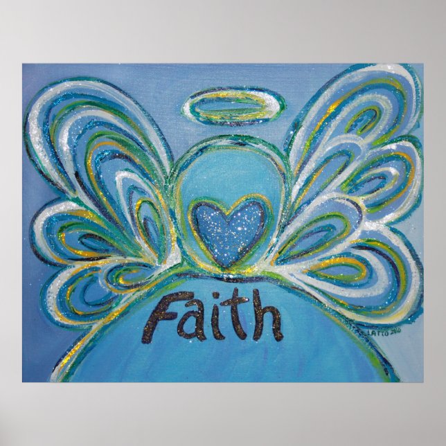 Faith Angel Art Poster (Frente)
