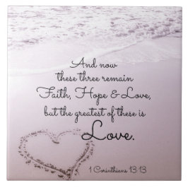 Faith Hope Love, 1 Corinthians 13:13, Ocean Beach