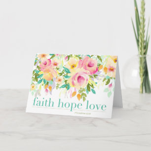 Faith Hope Love   Cartão
