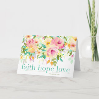 Faith Hope Love | Cartão