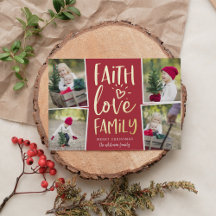Faith Love Family | Colagem de Fotografias