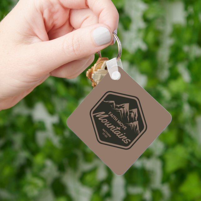 Faith move montanhas chaveiro (Mão)