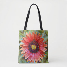 Faith Red Wildflower Art Bolsa
