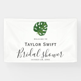 Faixa de Chá de Bebê de Noiva de Palmeira Tropical