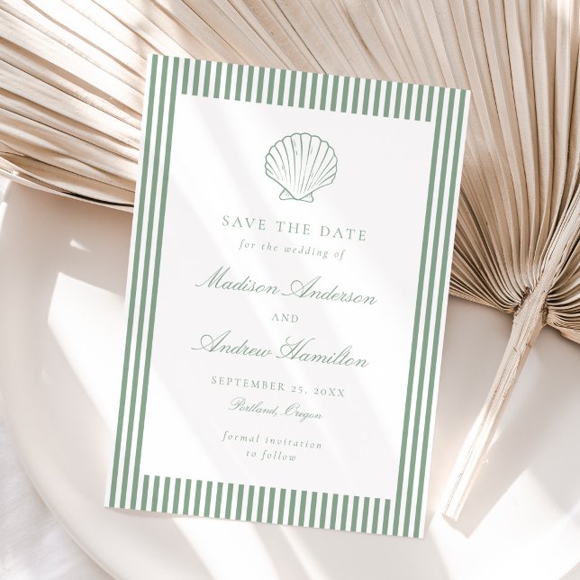 Faixa de Concha de Sage Costeira Casamento Save th (Criador carregado)