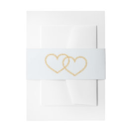 Faixa Decorativa Para Convite Beach Wedding Sand Hearts