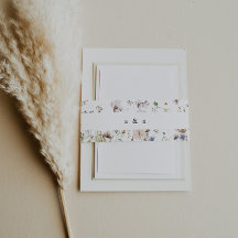 Boho Watercolor Wildflower Wedding