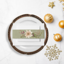 Boho Winter Greenery Boughs Sage Green Wedding