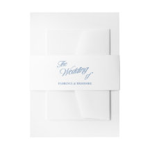 Casamento Azul e Branco Minimalista Moderno