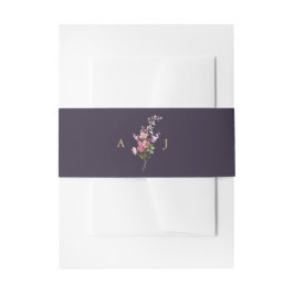 Faixa Decorativa Para Convite Casamento Colorido de Primavera Wildflower Meadow 