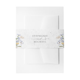 Faixa Decorativa Para Convite Casamento Colorido de Primavera Wildflower Meadow 