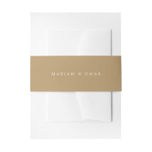 Casamento com Monograma de Ouro Minimalista Elegan