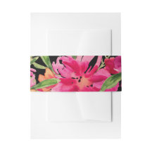 Casamento de Cor Flórida Floral Verde da Fuchsia N
